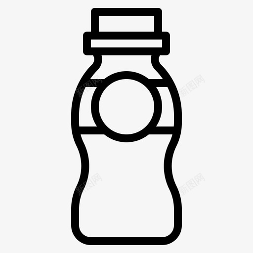 喝酸奶饮料瓶子图标svg_新图网 https://ixintu.com 喝酸奶 牛奶 瓶子 饮料