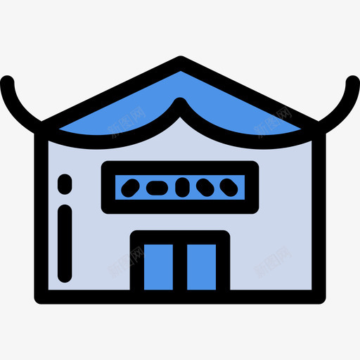 商店城市包装颜色线性颜色图标svg_新图网 https://ixintu.com 商店 城市包装颜色 线性颜色