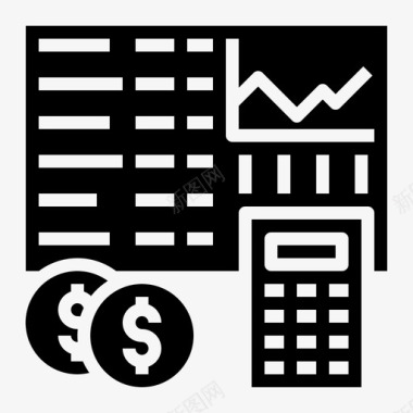 会计分析计算器图标图标