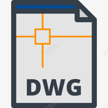 Dwg文件类型2线性颜色图标图标