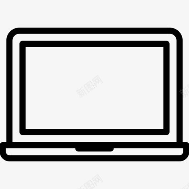 笔记本电脑办公元素2线性图标图标