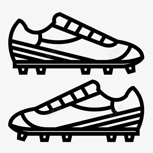 鞋子夹板足球图标svg_新图网 https://ixintu.com 夹板 足球 足球鞋 鞋子