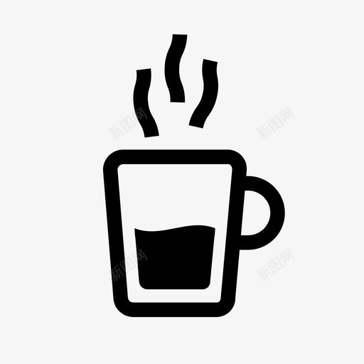 热咖啡杯子蒸汽图标svg_新图网 https://ixintu.com 杯子 热咖啡 蒸汽