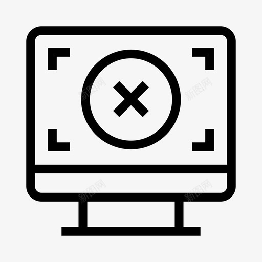 聚焦删除显示图标svg_新图网 https://ixintu.com lcd 删除 显示 监视器 编程线 聚焦
