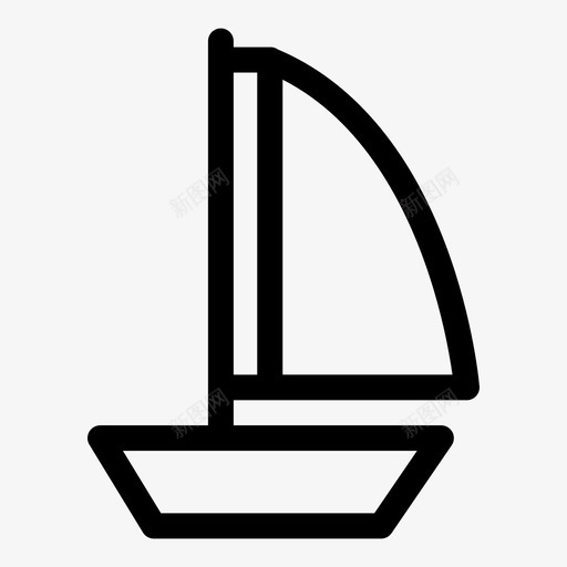 船比赛奥运会图标svg_新图网 https://ixintu.com 体育 奥运会 帆船 比赛 船