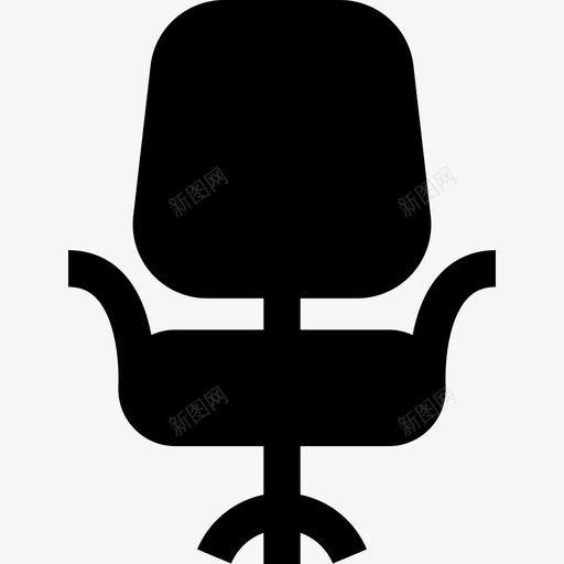 办公椅家具15填充图标svg_新图网 https://ixintu.com 办公椅 填充 家具15