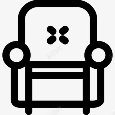 扶手椅家具932px线图标图标