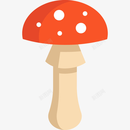 蘑菇秋季元素4扁平图标svg_新图网 https://ixintu.com 扁平 秋季元素4 蘑菇