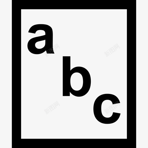 Abc教育图标元素2线性svg_新图网 https://ixintu.com Abc 教育图标元素2 线性