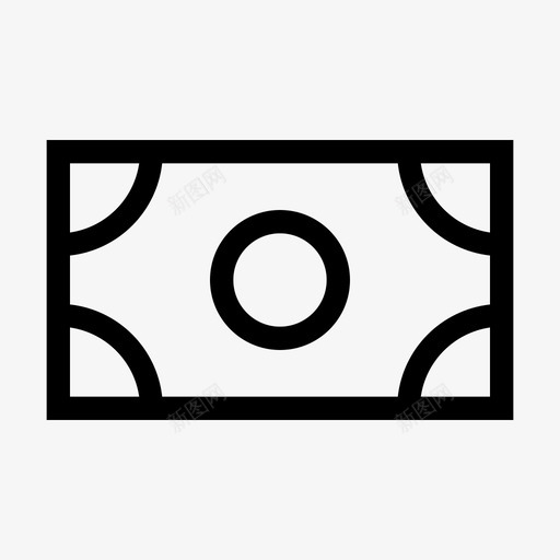 钞票现金支付图标svg_新图网 https://ixintu.com 储蓄 基本图标设置清晰 支付 现金 钞票