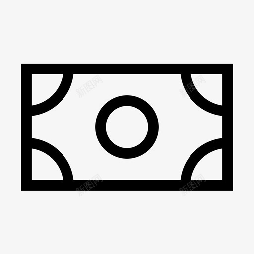 钞票现金支付图标svg_新图网 https://ixintu.com 储蓄 基本图标设置清晰 支付 现金 钞票