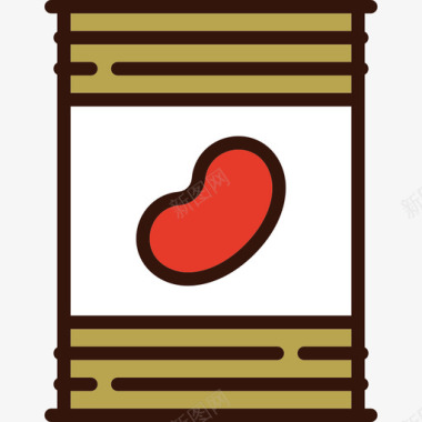豆类野生西2线形颜色图标图标