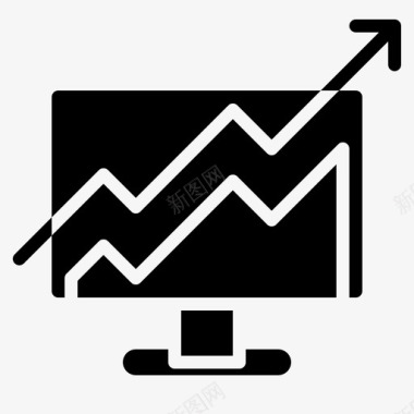 数字营销计算机图形图标图标