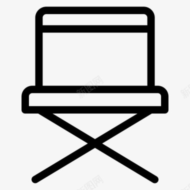 椅子露营椅图标图标