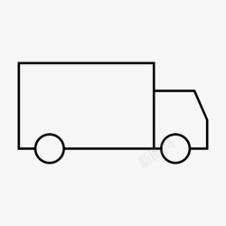 汽车标志卡车汽车送货卡车图标高清图片