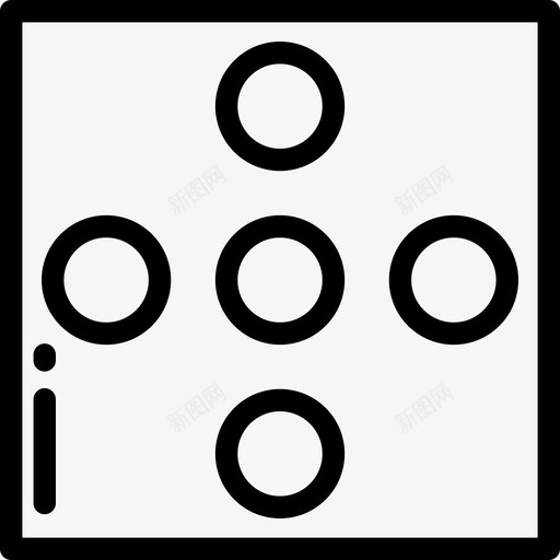 骰子形状3直线图标svg_新图网 https://ixintu.com 形状3 直线 骰子