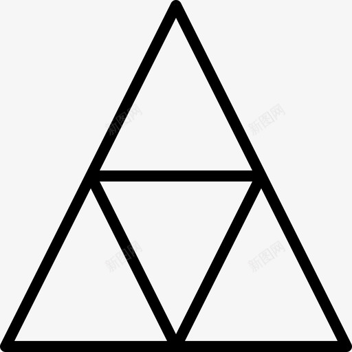 金字塔网页11线性图标svg_新图网 https://ixintu.com 线性 网页设计11 金字塔