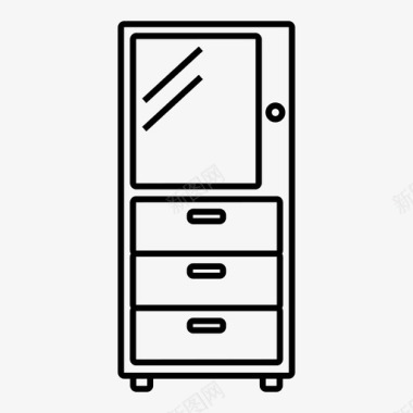 衣柜衣服橱柜图标图标