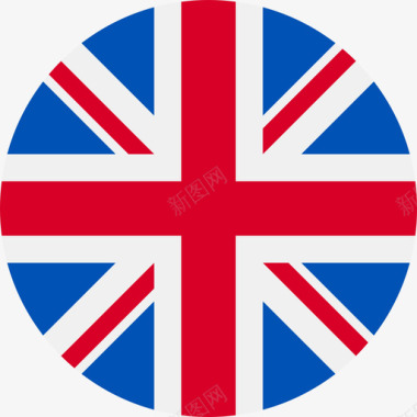英国国旗圆形图标图标