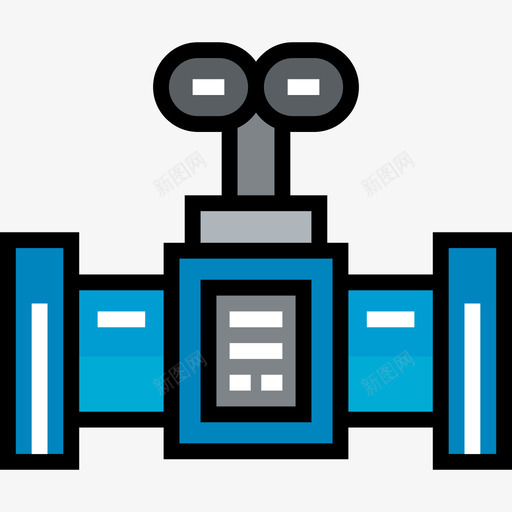 阀门工厂2线性颜色图标svg_新图网 https://ixintu.com 工厂2 线性颜色 阀门