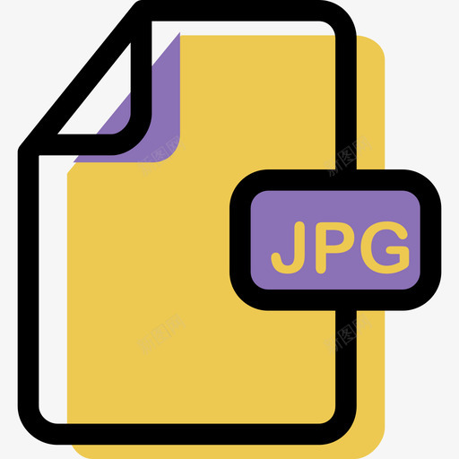 彩色文件类型和内容资源图标svg_新图网 https://ixintu.com Jpg 彩色文件类型和内容资源