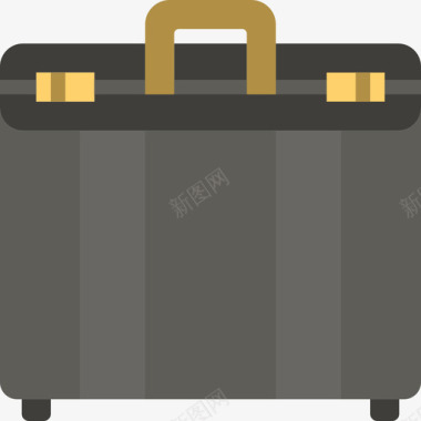 手提箱商务系列3扁平图标图标
