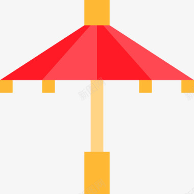 伞瓷器扁平图标图标