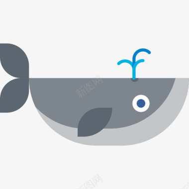 鲸鱼动物水生动物收藏图标图标