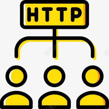 Http开发5黄色图标图标