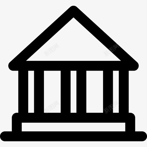 银行银行和金融4线性图标svg_新图网 https://ixintu.com 线性 银行 银行和金融4