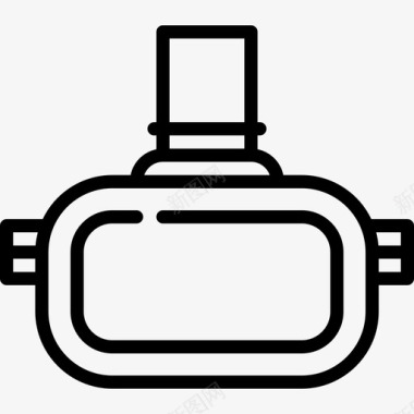 Ar眼镜技术设备线性图标图标
