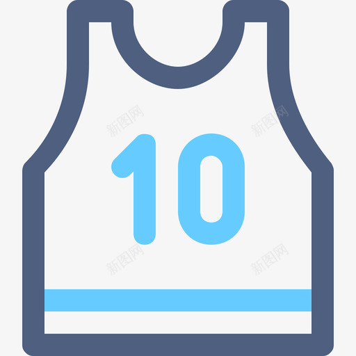 篮球运动衫运动6彩色图标svg_新图网 https://ixintu.com 彩色 篮球运动衫 运动6