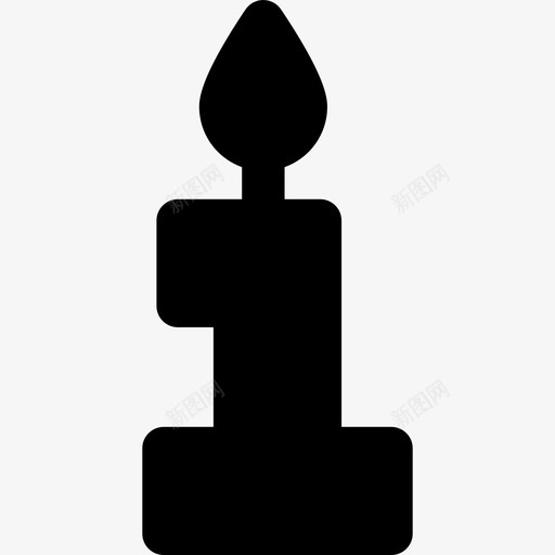 蜡烛生日派对15充满图标svg_新图网 https://ixintu.com 充满 生日派对15 蜡烛