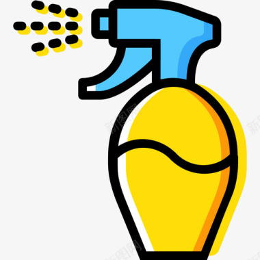 化妆水美容3黄色图标图标