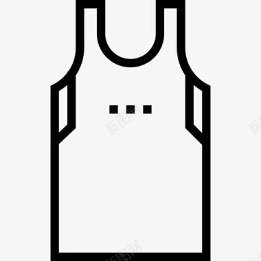篮球运动衫16号运动衫直线型图标图标