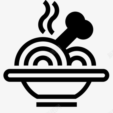 餐碗晚餐图标图标