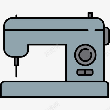 缝纫机家具16彩色128px图标图标
