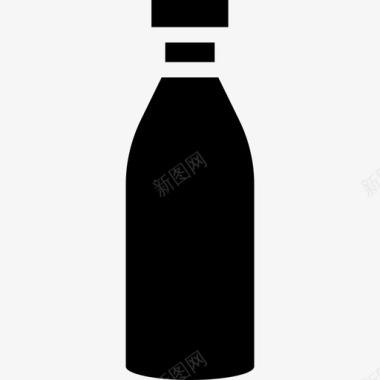 瓶子食品图标收藏填充图标
