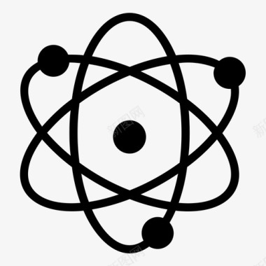 原子医学分子图标图标