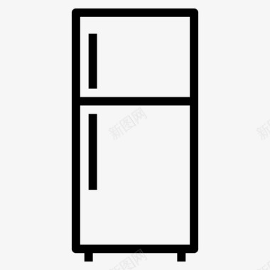 冰箱冷却器冷冻室图标图标