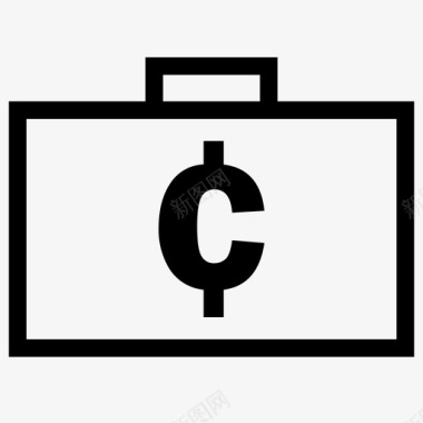 公文包钱货币付款图标图标