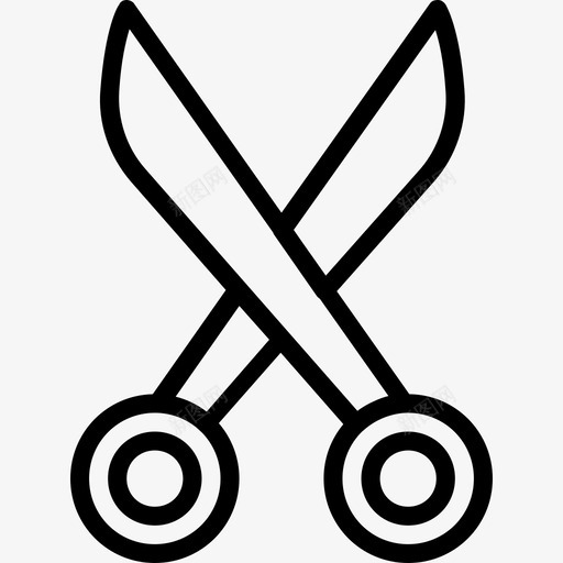 剪刀缝纫3线状图标svg_新图网 https://ixintu.com 剪刀 线状 缝纫3