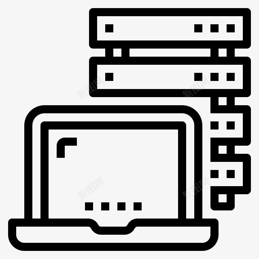 服务器数据库主机图标svg_新图网 https://ixintu.com 主机 技术 数据库 服务器 网络 计算机技术