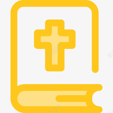 圣经慈善6号黄色图标图标