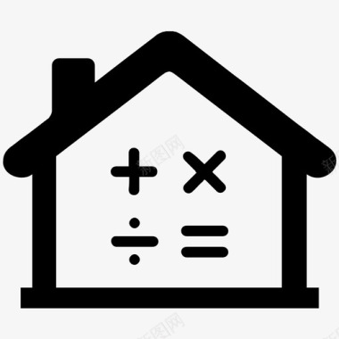抵押计算器抵押贷款房产图标图标