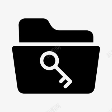 文件和文件夹访问密钥图标图标