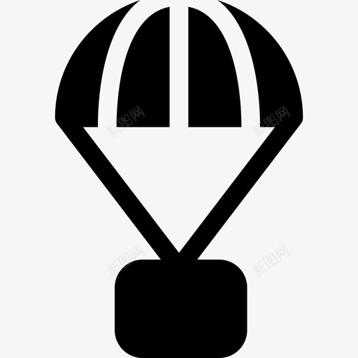 降落伞航空2加油图标svg_新图网 https://ixintu.com 加油 航空2 降落伞