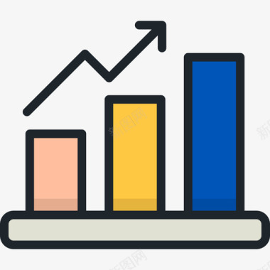 条形图业务元素4线颜色图标图标
