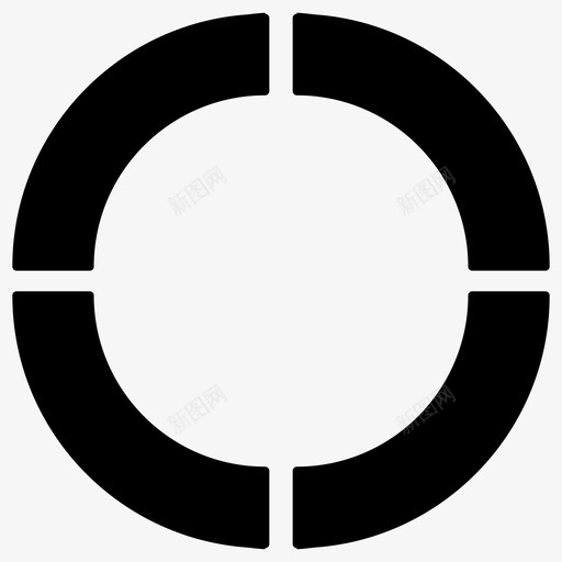 圆环图图表元素图标svg_新图网 https://ixintu.com 信息图形 信息图形字形图标 元素 图表 圆环图