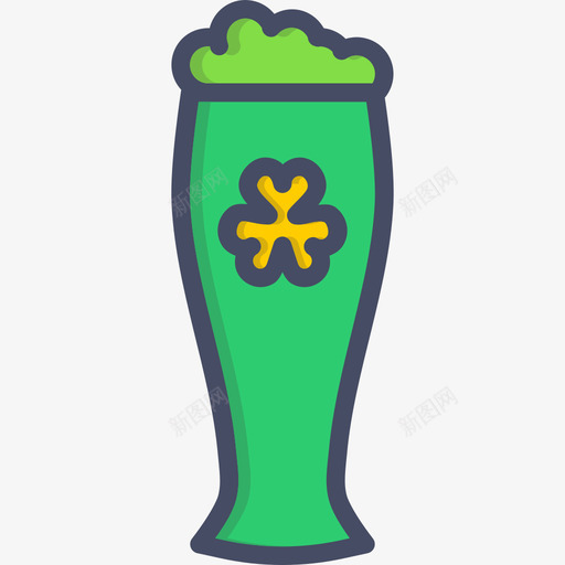啤酒圣帕特里克节原色图标svg_新图网 https://ixintu.com 原色 啤酒 圣帕特里克节